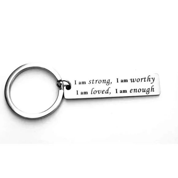 I'm strong I'm Worth It.... Keychain - Picture 1 of 1